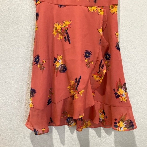 MADEWELL Posy Cactus Flower Dress In Spiced Rose Size 4 - Picture 6 of 9